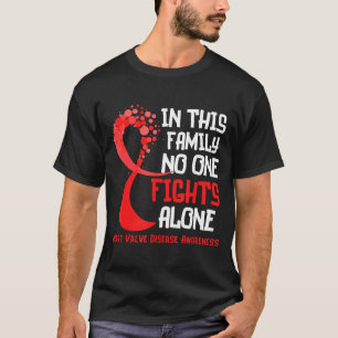 Herzklappenkrankheit Bewusstseinsschleife Familie T-Shirt