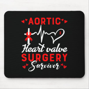 Herzklappenstrahlung Operation Survivor Herzerkran Mousepad