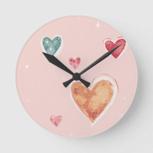 Herzklappenstube Runde Wanduhr