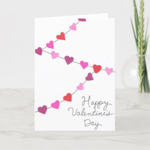 Herzklappkarte zum Happy Valentinstag Feiertagskarte