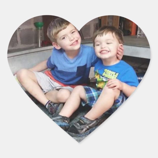 Herzkleber im Foto Herz-Aufkleber (Vorderseite)