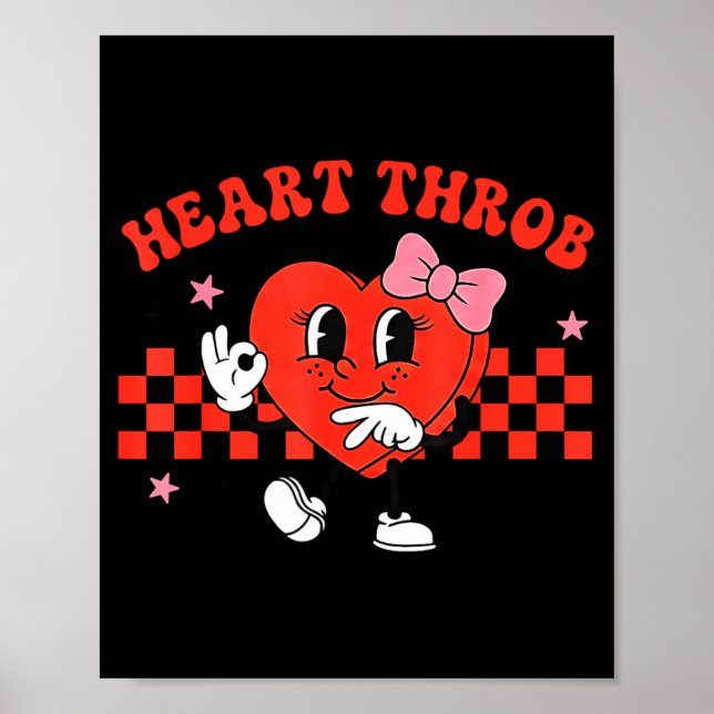 Herzklopfen 67 Valentinstag Six Seven Meme Mädchen Poster (Vorne)
