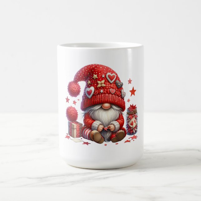 Herzklopfen am Valentinstag Kaffeetasse (Mittel)