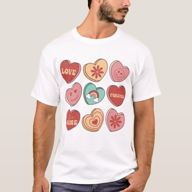 Herzklopfen am Valentinstag T-Shirt (Vorderseite)