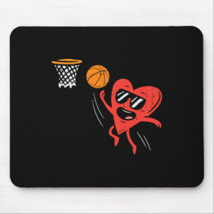 Herzklopfen Basketball Niedlicher Valentinstag Spo Mousepad