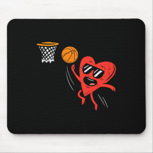 Herzklopfen Basketball Niedlicher Valentinstag Spo Mousepad