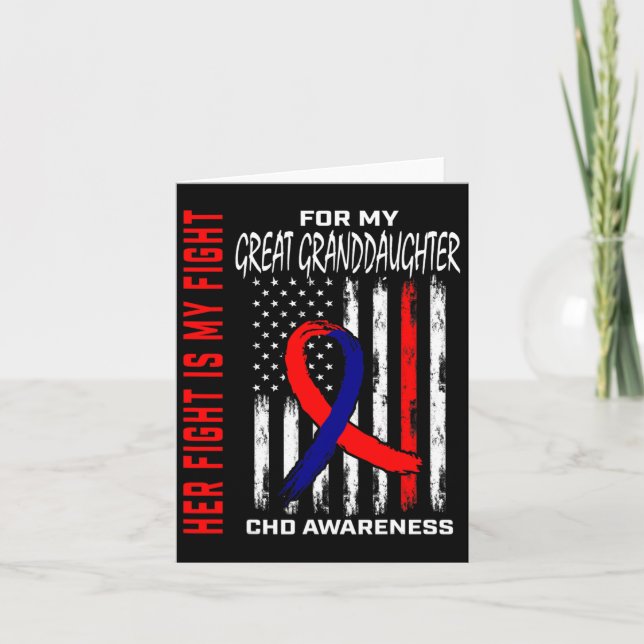 Herzklopfen Bewusstsein Große Enkelin Usa Flagge Karte (Vorderseite)