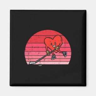 Herzklopfen Eishockey Sport Männer Frauen Kinder V Magnet