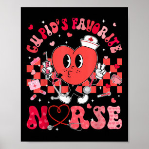 Herzklopfen Lieblings-Krankenschwester Valentinsta Poster
