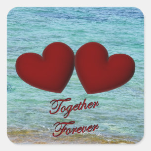 Herzklopfen Quadratischer Aufkleber