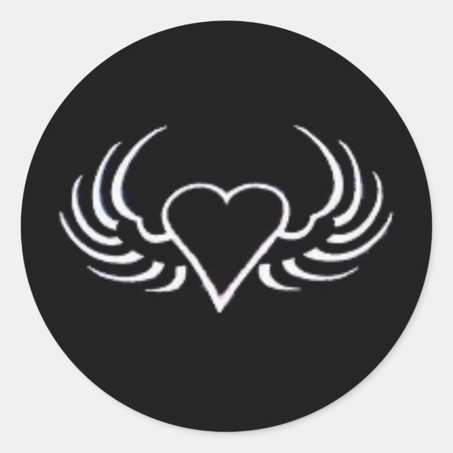 Herzklopfen Runder Aufkleber (Vorderseite)