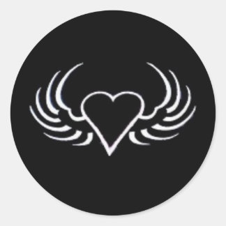 Herzklopfen Runder Aufkleber