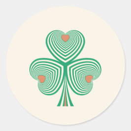 Herzklopfen Runder Aufkleber
