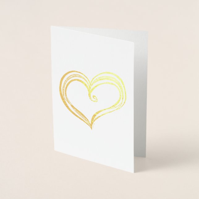 Herzklopfenkarte Folienkarte (Vorderseite)