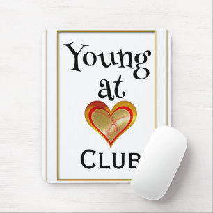 Herzklub-Mauspad für Junge Mousepad