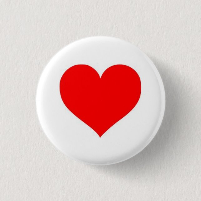 Herzknopf Button (Vorderseite)
