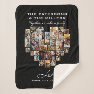 Herzkollektion Fotos Familienjubiläum Schwarz Sherpadecke