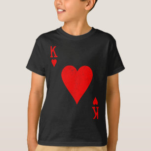 Herzkönig passendes Paar Saint Valentinstag D T-Shirt