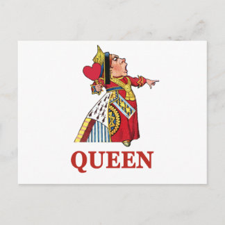 Herzkönigin aus Alice im Wunderland Postkarte