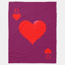 HERZKÖNIGIN FLEECEDECKE