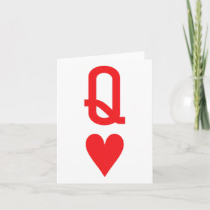 Herzkönigin Herzkönig Paar Matching-Frauen Karte