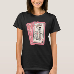 Herzkönigin Karte Frohen Valentinstag Männer Fraue T-Shirt