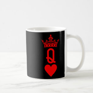 Herzkönigin Karten Passendes Paar Sankt Valentin Kaffeetasse