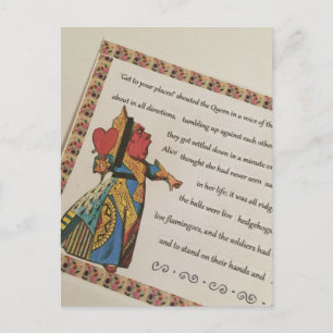 Herzkönigin-Postkarte Postkarte