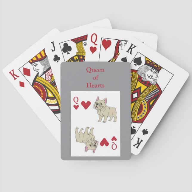 Herzkönigin Spielkarten (Rückseite)