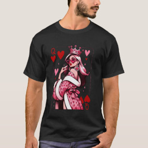 Herzkönigin Spielkarten Kartenspiel Herzkönigin  T-Shirt