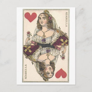 HERZKÖNIGIN - Vintager Ausdruck von ISABELLA Postkarte