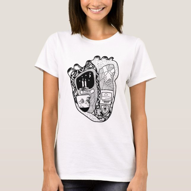 Herzkonstellation T-Shirt (Vorderseite)