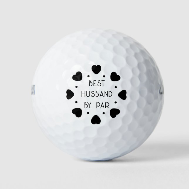 HERZKRAFT | BESTE HUSBAND NACH PAR GOLFBALL (Vorderseite)