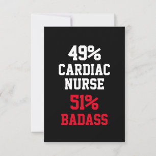 Herzkrankenschwester Badass Karte