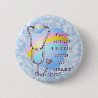Herzkrankenschwester Button