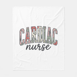 Herzkrankenschwester Florales Varsity-Lettering-De Fleecedecke