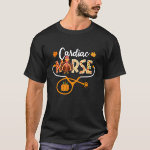 Herzkrankenschwester Truthahn Stethoskop Kürbis Da T-Shirt