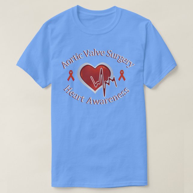 Herzkrankheit Aortic Valve Operation Awareness Car T-Shirt (Design vorne)