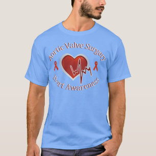 Herzkrankheit Aortic Valve Operation Awareness Car T-Shirt