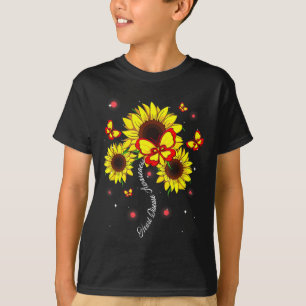 Herzkrankheit Bewusstsein Sonnenblume Butterfly Ba T-Shirt