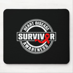 Herzkrankheit-Bewusstseins-Monat Überlebender Mona Mousepad