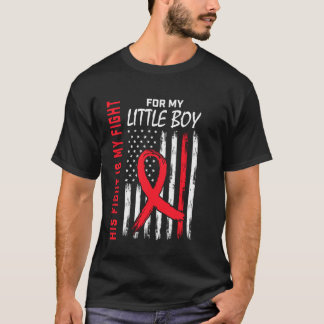 Herzkrankheit-Bewusstseinsflagge Kleiner Junge Soh T-Shirt