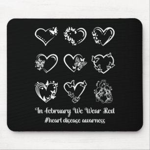 Herzkrankheit Chd Bewusstseinsmonat Frauen Männer Mousepad