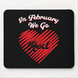 Herzkrankheit Februar Trage Rot Herzkrankheit Beka Mousepad