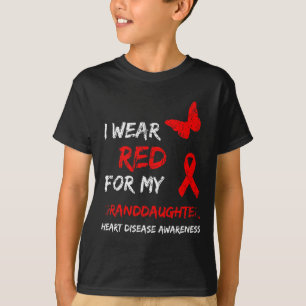 Herzkrankheit Ich Trage Rot Für Meine Enkelin Band T-Shirt