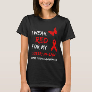Herzkrankheit Ich Trage Rot Für Meine Schwägerin S T-Shirt