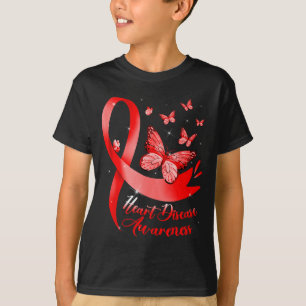 Herzkrankheit Krieger Rotes Band Herzkrankheit Awa T-Shirt