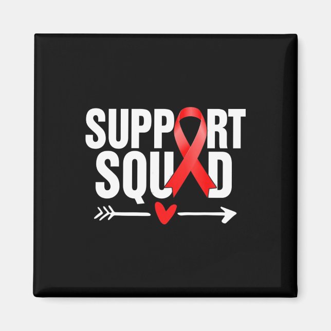 Herzkrankheit Warrior Support Squad Herzkrankheit  Magnet (Vorne)