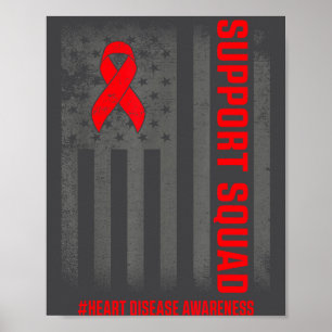 Herzkrankheiten-Bewusstseinsmonat Offene Herzkrank Poster