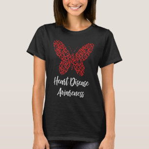 Herzkrankheiten Sensibilisierung Schmetterling Ges T-Shirt